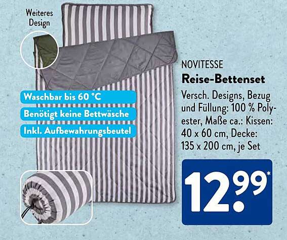 NOVITESSE Reise-Bettenset