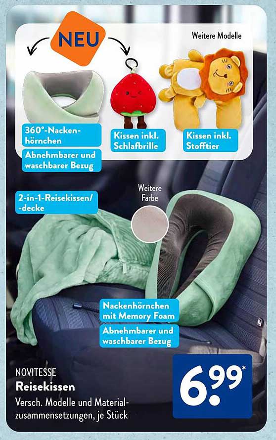 NOVITESSE Reise- und Nackenstützkissen