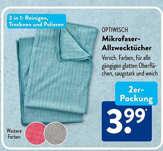 OPTISCH Mikrofasertücher 2er-Packung