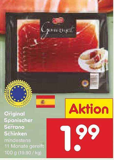 Original Spanischer Serrano Schinken