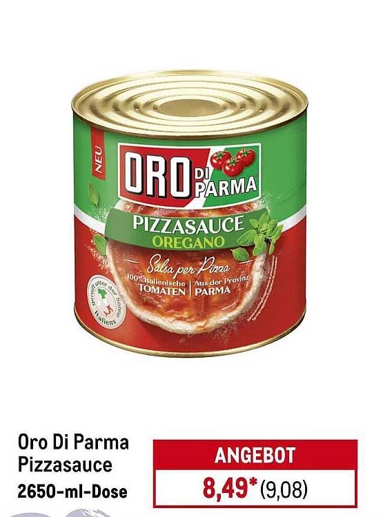 Oro Di Parma Pizzasauce 2650-ml-Dose