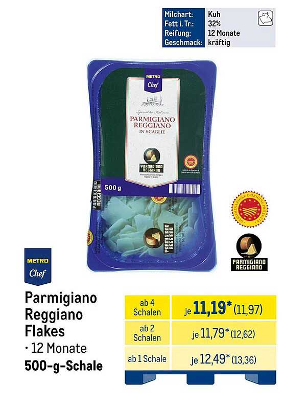 Parmigiano Reggiano Flakes 500-g-Schale