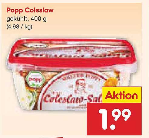 Popp Coleslaw, 400 g - gekühlt