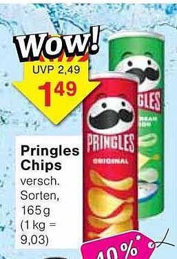 Pringles Chips - Verschiedene Sorten, 165 g