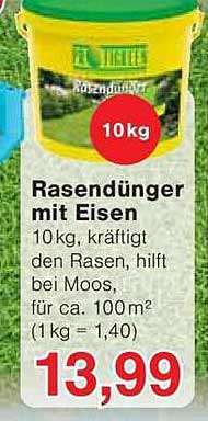Rasendünger mit Eisen 10 kg