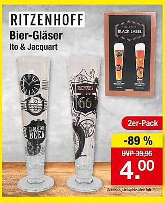 RITZENHOFF Bier-Gläser Ito & Jacquart 2er-Pack