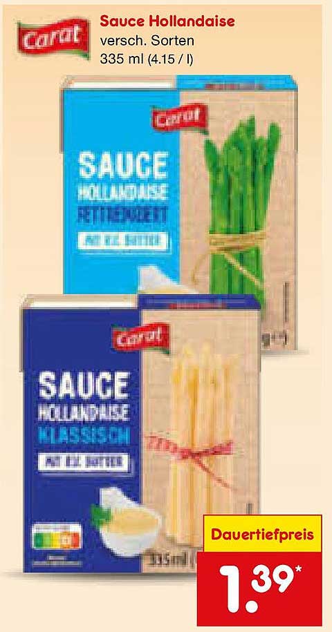 Sauce Hollandaise - verschiedene Sorten