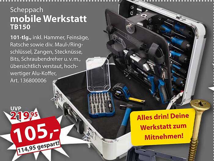 Scheppach mobile Werkstatt TB150