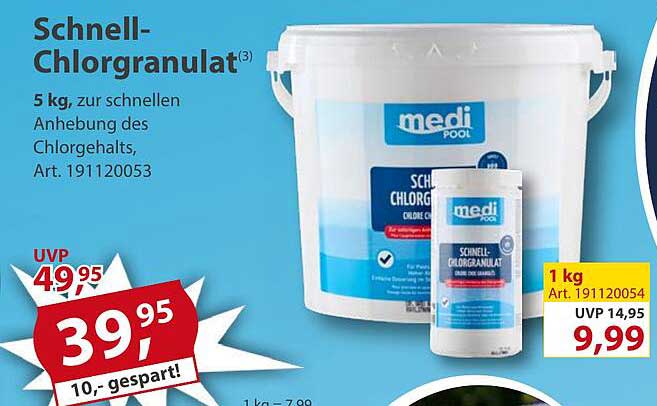 Schnell-Chlorgranulat 5 kg für sauberes Wasser