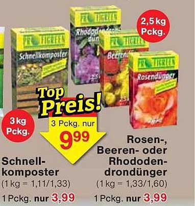 Schnellkomposter, Rosen-, Beeren- oder Rhododendrondünger - Top Preis!