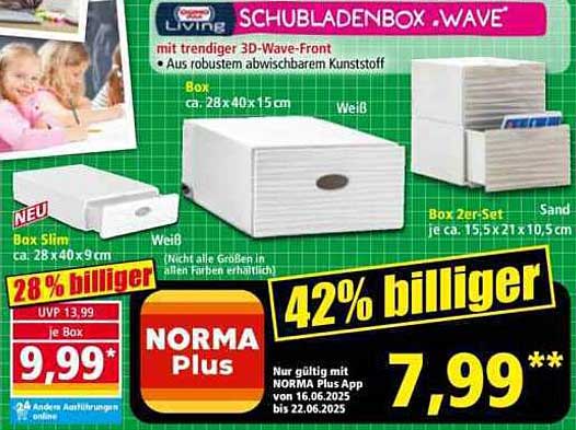 Schubladenbox .WAVE - stylisch und funktional