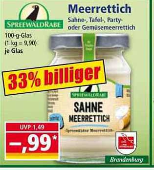 Spreewaldhäusle Sahne Meerrettich 100g