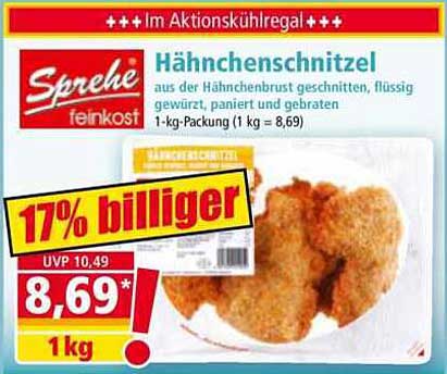 Sprehe Hähnchenschnitzel - 1-kg-Packung