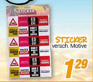 STICKER versch. Motive