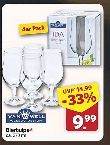 Van Well Biertulpe 4er Pack