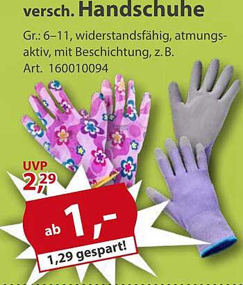Verschiedene Handschuhe – Bunte Vielfalt für jede Handgröße