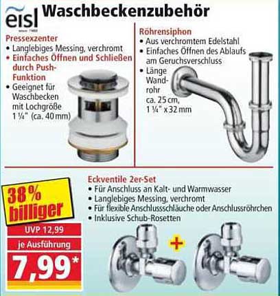 Waschbecken Zubehör Set von eisl – Praktisch und stilvoll