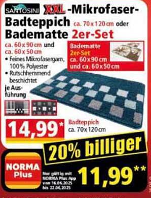 XXL-Mikrofaser-Badeteppich Badematte 2er-Set