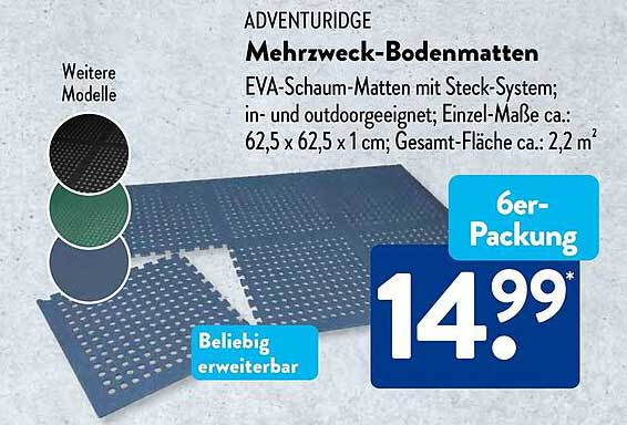 ADVENTURIDGE Mehrzweck-Bodenmatten
