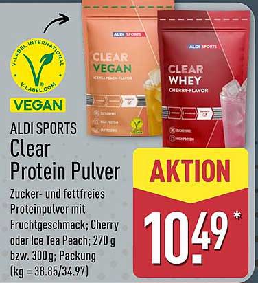 ALDI SPORTS Clear Protein Pulver