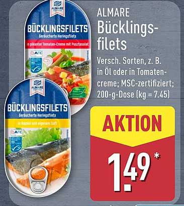 ALMARE Bücklingsfilets