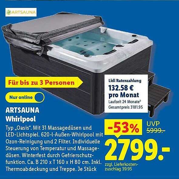 ARTSAUNA Whirlpool