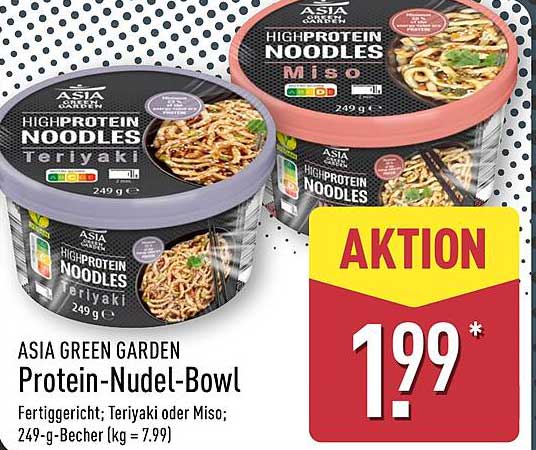 ASIA GREEN GARDEN Protein-Nudel-Bowl