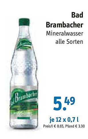 Bad Brambacher Mineralwasser alle Sorten