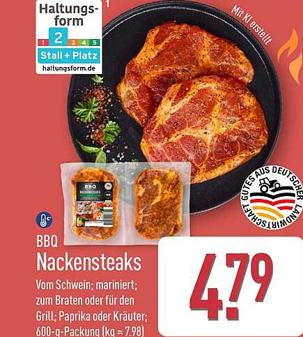 BBQ Nackensteaks