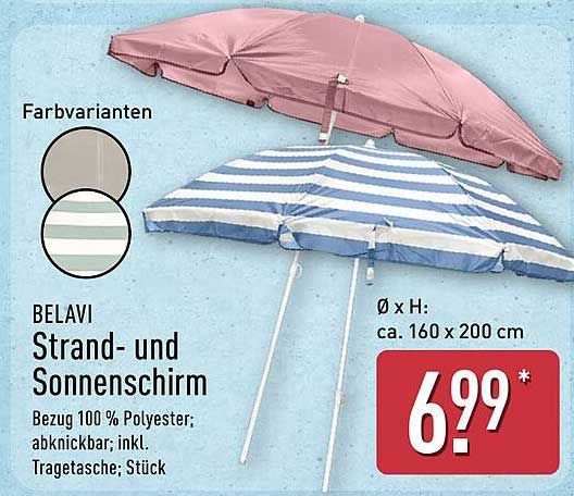 BELAVI Strand- und Sonnenschirm