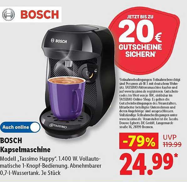 BOSCH Kapselmaschine