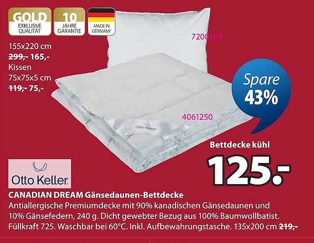 CANADIAN DREAM Gänsedaunen-Bettdecke