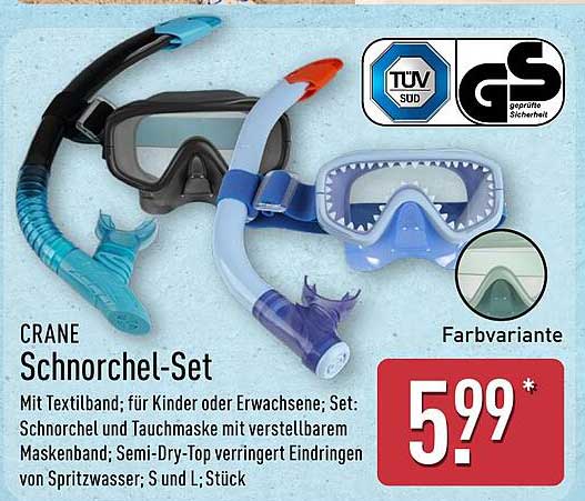 CRANE Schnorchel-Set