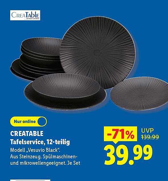 CREATABLE Tafelservice, 12-teilig