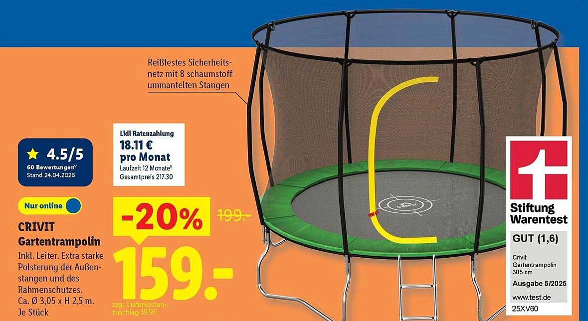 CRIVIT Gartentrampolin