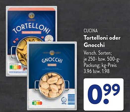 CUCINA Tortelloni oder Gnocchi