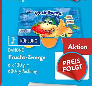 DANONE Frucht-Zwerge 6 x 100 g = 600-g-Packung