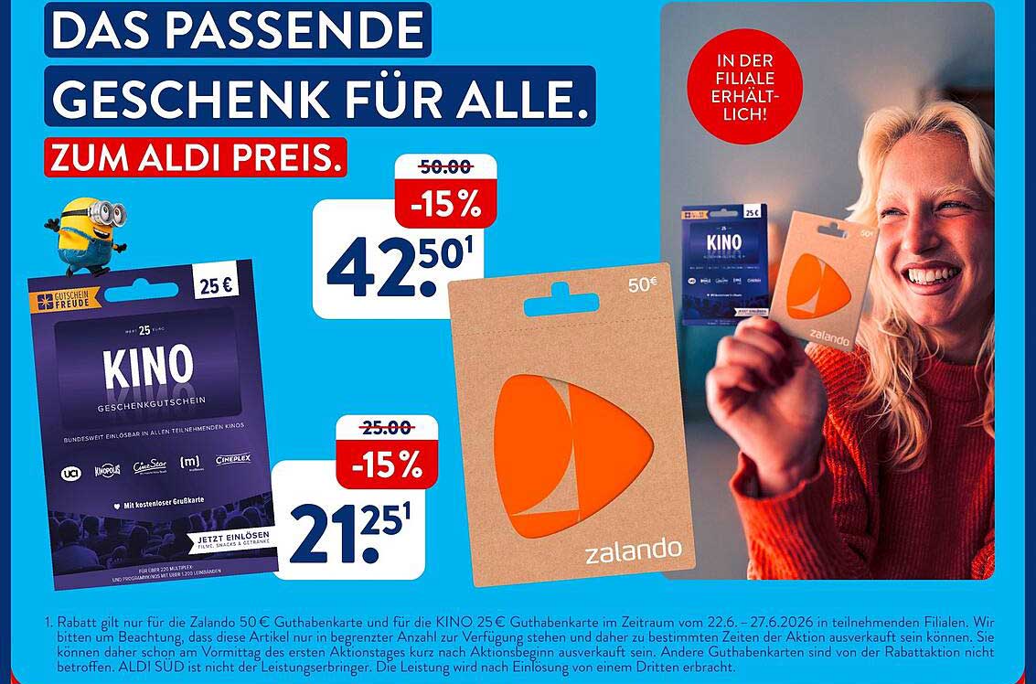 DAS PASSENDE GESCHENK FÜR ALLE. ZUM ALDI PREIS.