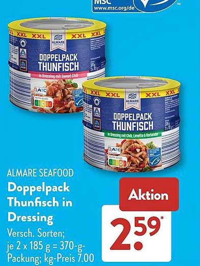 Doppelpack Thunfisch in Dressing