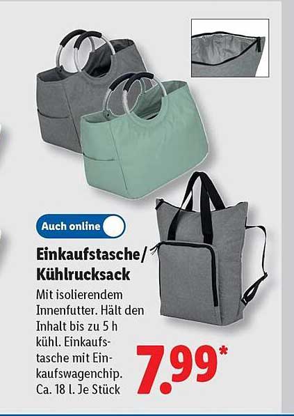 Einkaufstasche/Kühlrucksack