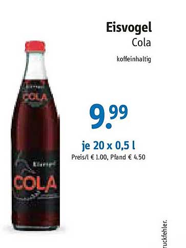 Eisvogel Cola koffeinhaltig
