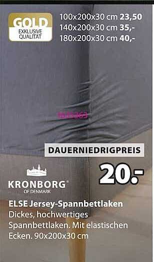 ELSE Jersey-Spannbettlaken