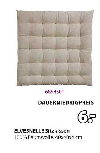 ELVESNELLE Sitzkissen