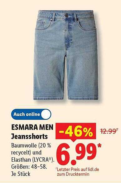 ESMARA MEN Jeansshorts