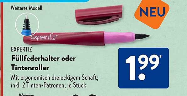 EXPERTIZ Füllfederhalter oder Tintenroller