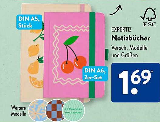 EXPERTIZ Notizbücher Versch. Modelle und Größen