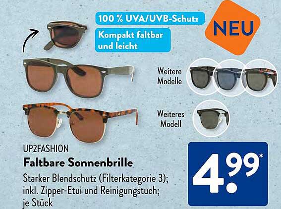 Faltbare Sonnenbrille