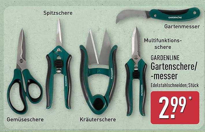 GARDENLINE Gartenschere/-messer