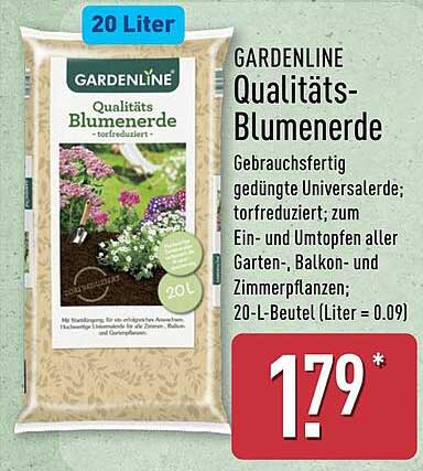 GARDENLINE Qualitäts-Blumenerde