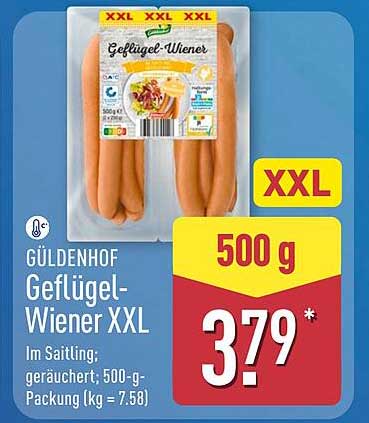 GÜLDENHOF Geflügel-Wiener XXL